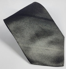DKNY Silk Tie Gray Black Stripes Men Necktie 56 x 3.7/8