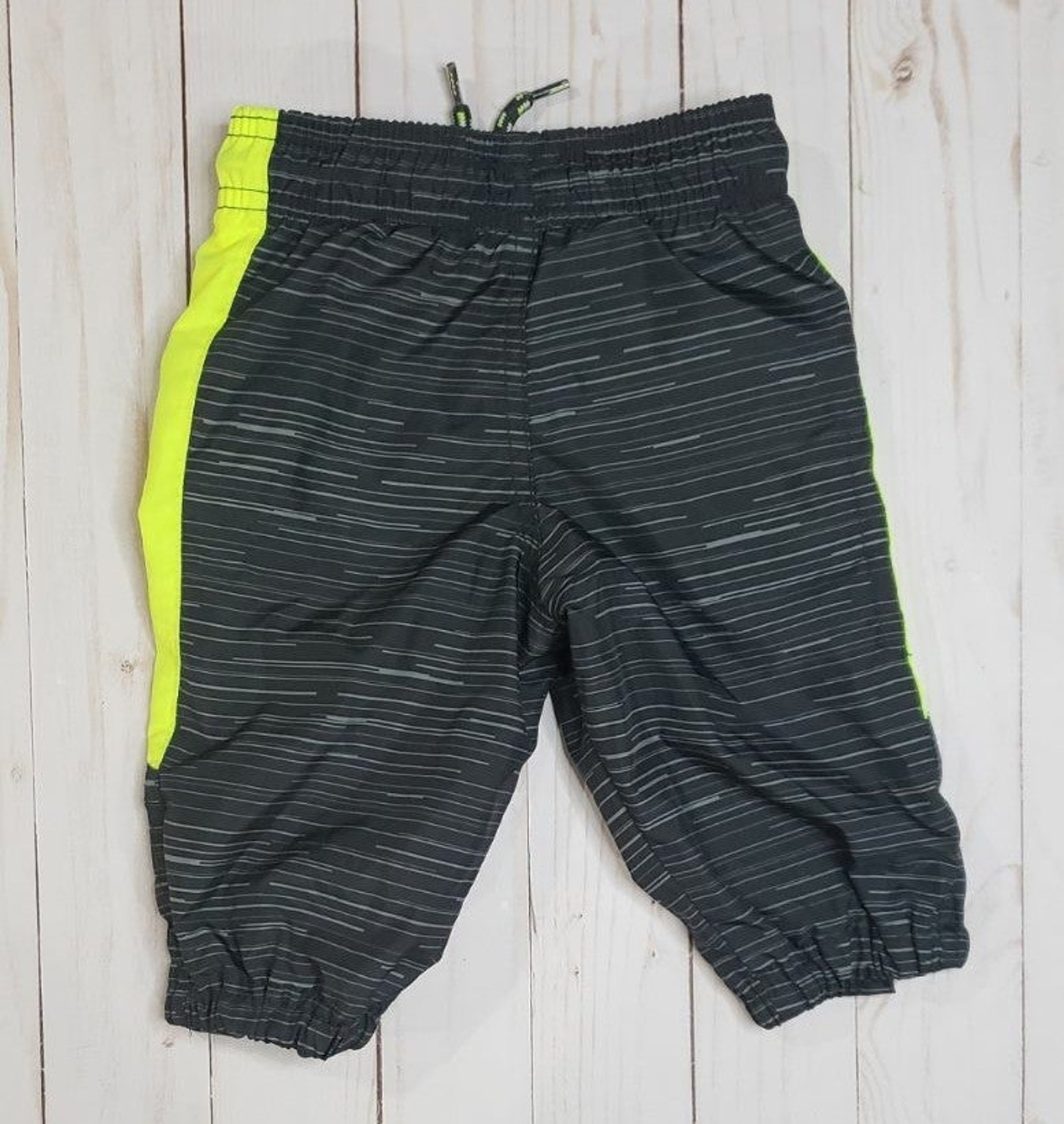 OshKosh track suit boys 6 months black neon gray image 6