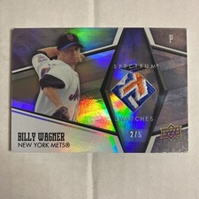 2008 Upper Deck Spectrum Swatches Billy Wagner Game Used Patch 2/5 AB