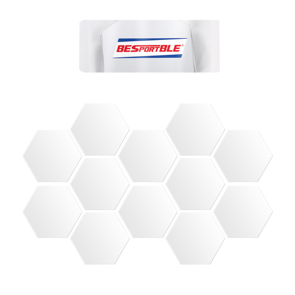 12pcs Modern Acrylic Mirror Wall Stickers for Bedroom & Living Room DIY