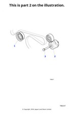 Jaguar Genuine Drive Belt Tensioner Engine Car Spare Part Fits XJ NCA7739AE