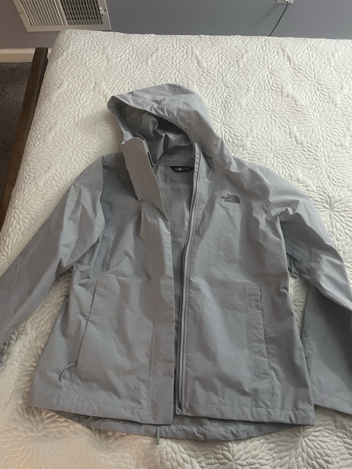 North Face Shell Rain Jacket EUC Large Grey - image 1