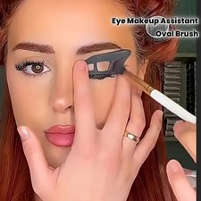 Eyeshadow Brushes - 3-Piece Makeup Set with Quick Templates