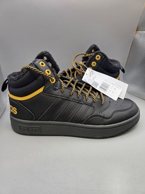 Adidas Hoops 3.0 Mid WTR Basketballschuhe UK 7,5 EU 41 1/3 Schwarz Turnschuhe Schuhe