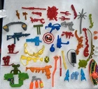 Vintage Teenage Mutant Ninja Turtles Weapons Accessories and Parts Set 46 Pieces