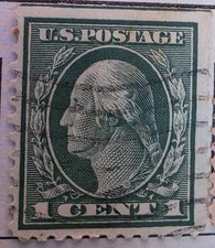 *LOT of 7* U.S Postage George Washington 1-2-3 Cents Stamps