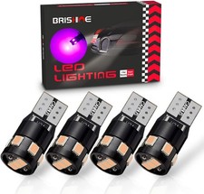 300LM Extremely Bright 194 168 2825 W5W T10 LED Bulbs Purple 9-purple