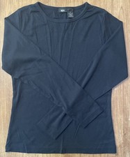 Vintage Mossimo Top Womens black Long Sleeve Size S VTG Blouse LS Shirt Small