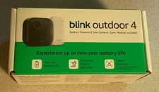 Blink Outdoor 4 One Camera System w/Sync Module New B0DHLSZXQD 840414631670