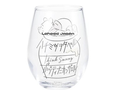 Sun Art Disney Winnie the Pooh Round Glass Approx. 330ml Honey Otabel Made in