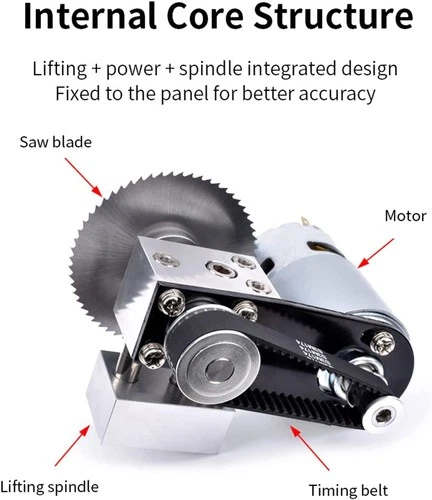Multifunctional Mini Desktop Saw Table Saw Electric Household DIY Cutting Tool - Picture 8 of 8