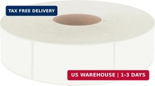 600 PCS White Rectangular Stickers, Blank Write On Labels Self-Adhesive Stickers