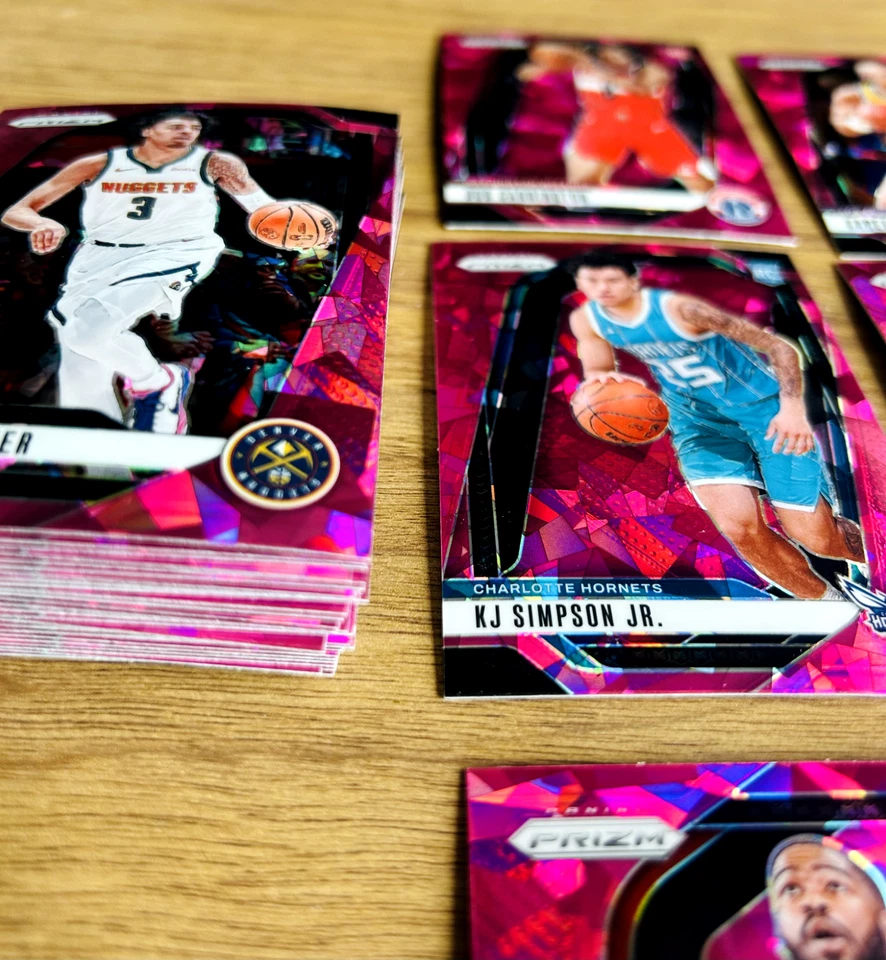 🔥 HUGE 44 Card 2024 Prizm NBA Pink Ice Lot 🏀 Stars, Legends, Rookies Gem Cards - Image 2 of 4