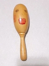 Vintage Wooden Darning Egg Handle Mend Socks Clothes 6 inches Wood Darner Tool