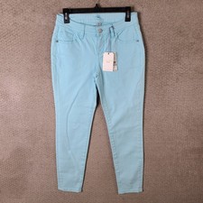 Tommy Bahama Jeans Womens 0 Ana Twill Ankle Hummingbird Blue Denim NEW