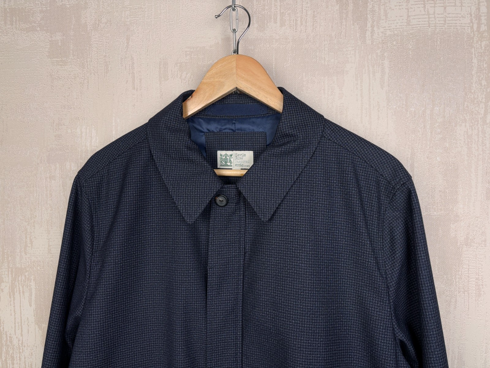 FILA Come nuovo! Giacca uomo M&S Savile Row Inspired Richard James Harrington taglia L