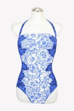 Ralph Lauren Damen Bademode Gr. 36 (US 6) Blau NEU Einteiler Badeanzug Sommer