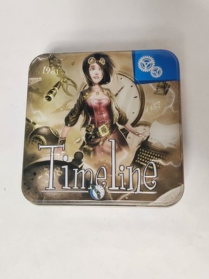 Timeline Inventions (Tin Box) Card Game   Asmodee   Complete Set-Excellent