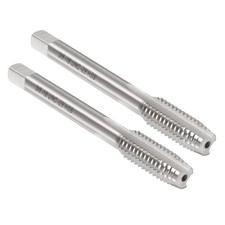 2pcs Hand Plug Tap 3/8-16 UNC 2B Thread Plug Style Screw Tapping Threading Tool