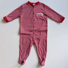 Vintage Baby B'Gosh One Piece Baby Size Large 19-24 LBS Red Stripes Osh Kosh 90s