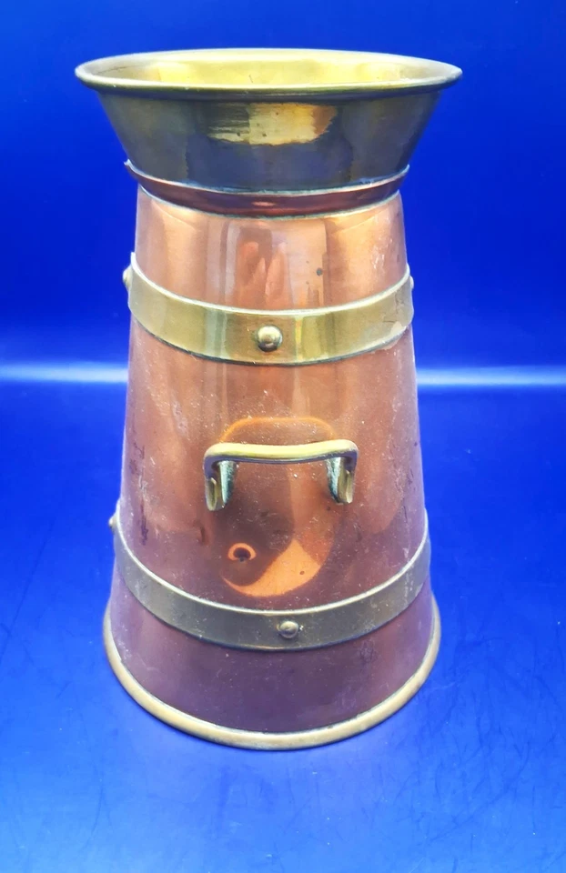 Vintage Copper and Brass Pitcher/Churn 20cm tall - Image 4 of 4