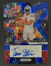 2025 Prizm Draft Picks TAVIEN ST CLAIR Saturday Star Auto Blue Ice /149 -Ohio St