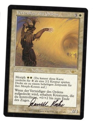 MtG - Verteidiger des Ordens - Legions - signiert von Darrell Richie