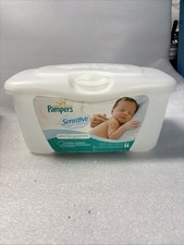Pampers Sensitive EMPTY Plastic Baby Wipes Container Box