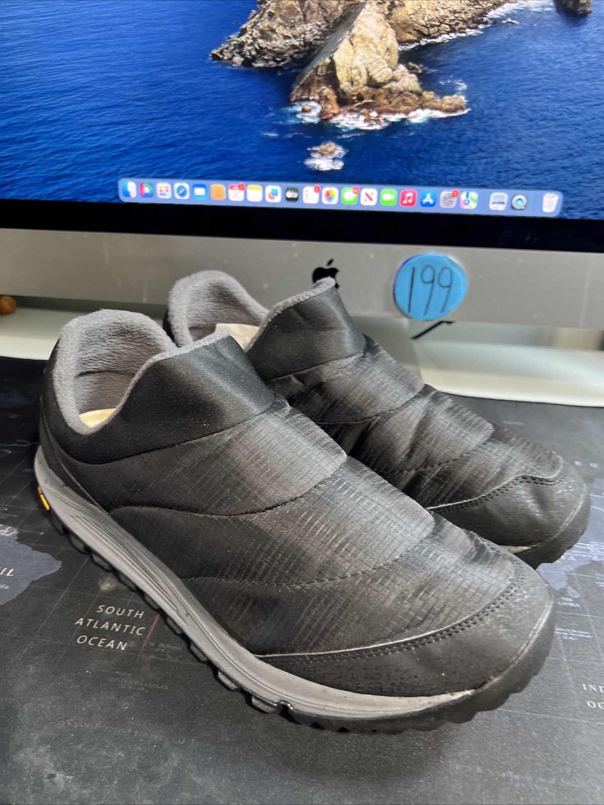 Scarpe Vibram Merrell Nova Moc nere slip on casual comode J066953 uomo taglia 11 5 W