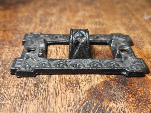 Antike Ideal Stover 1888 schwarz Gusseisen Art Deco Schwenkarm Öllampe Halterung - Bild 3 von 8