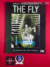 David Cronenberg autographed signed The Fly 11x14 photo Beckett COA horror