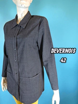Devernois Taille 42 Superbe veste ou gilet femme laine mélangée - Photo 1/4