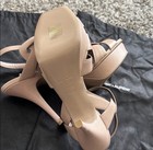 BNIB Authentic Saint Laurent Tribute 85 Sandals 40.5 Dark Beige Smooth Leather — photo 10