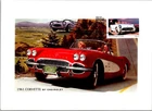 Dr Jim Stamps Maximum Card 1953 Chevolet Corvette 37C Fdc Bifold
