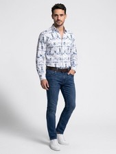 Tommy Bahama Island Soft Mens Blue and White ...