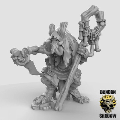 Zyklop Trolle Schamane Miniatur