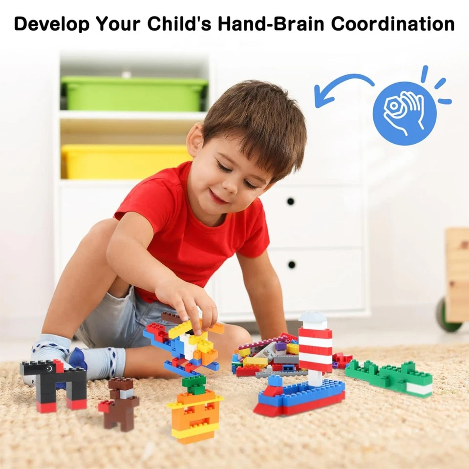 500/1500 Stücke Grundbausteine Steine Basic doppelreihige Grundbausteine Steine - Bild 4 von 4