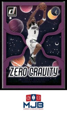 2024-25 Donruss Anthony Edwards Zero Gravity Press Proof Purple #7 Timberwolves