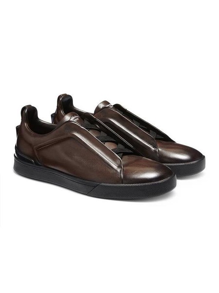 Men Ermenegildo Zegna Heels Brown Leather 43