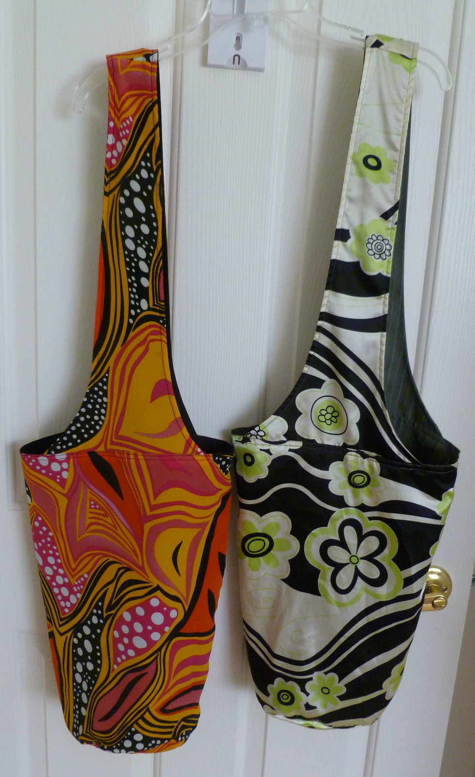 Two beach bag, handmade reversible,  multicolor - image 2