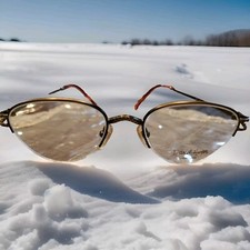 Daniel hudson EYEGLASS FRAME ZIP-UP ANT GOLD 140 AUTHENTIC .JAPAN. RETAIL $100.