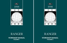 1998 Ford Ranger Shop Service Repair Manual Book Engine Drivetrain Electrical