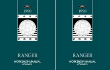 1998 Ford Ranger Shop Service Repair Manual Book Engine Drivetrain Electrical