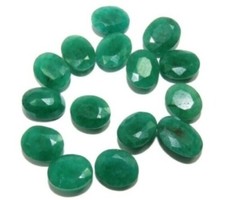 COMMERCIAL EMERALD 9 x 7 MM OVAL CUT CALIBRATED SOLD PER STONE F-2628 TREATED
