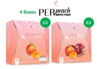 4 boxes Per Peach Biotic Fiber Detox Weight Management Control Slim Bright Skin