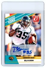 2010 Donruss Rated Rookie RC Auto #26 Deji Karim Jacksonville Jaguars
