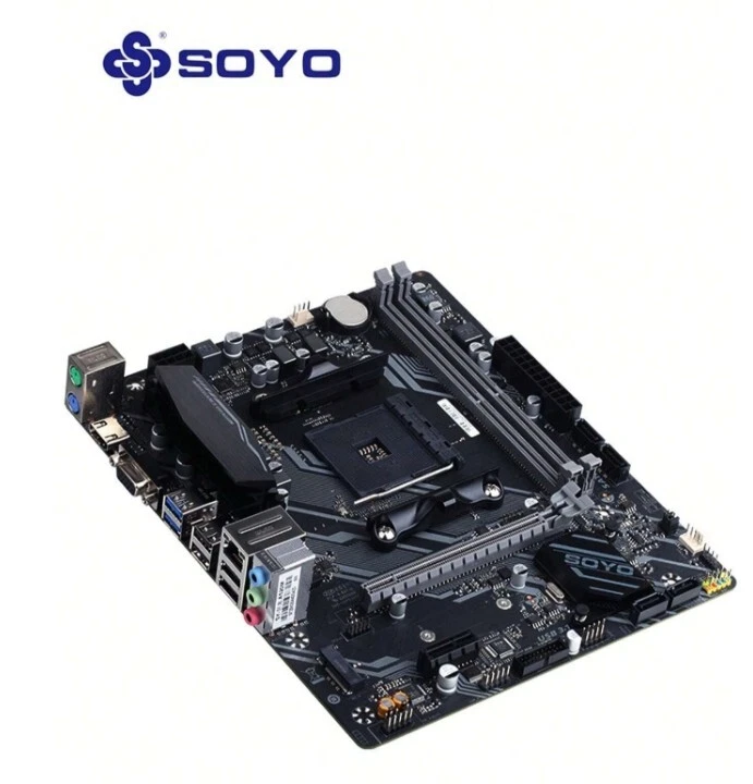 SOYO A520M Gaming motherboard(AM4 AMD/A520/Micro ATX/An M.2 /SATA 6Gb/s/USB 3.0 - Image 3 of 4