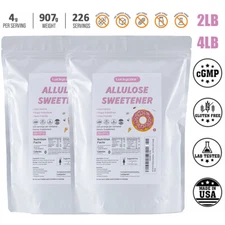 2-4LB Allulose Sweetener Zero Net Carb Natural Keto Sweetner Sugar Substitute