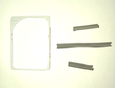 Apple iPod Classic 6. Gen HDD Festplatte Rahmen Gehäuse + Gummi Gummi