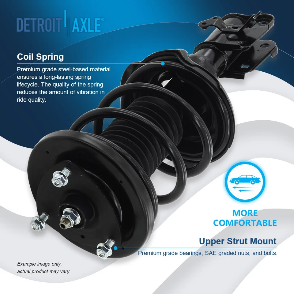 8pc Front Rear Spring Struts Sway Bars Kit for 2001 - 2003 Honda Civic Acura EL - Image 3 of 4